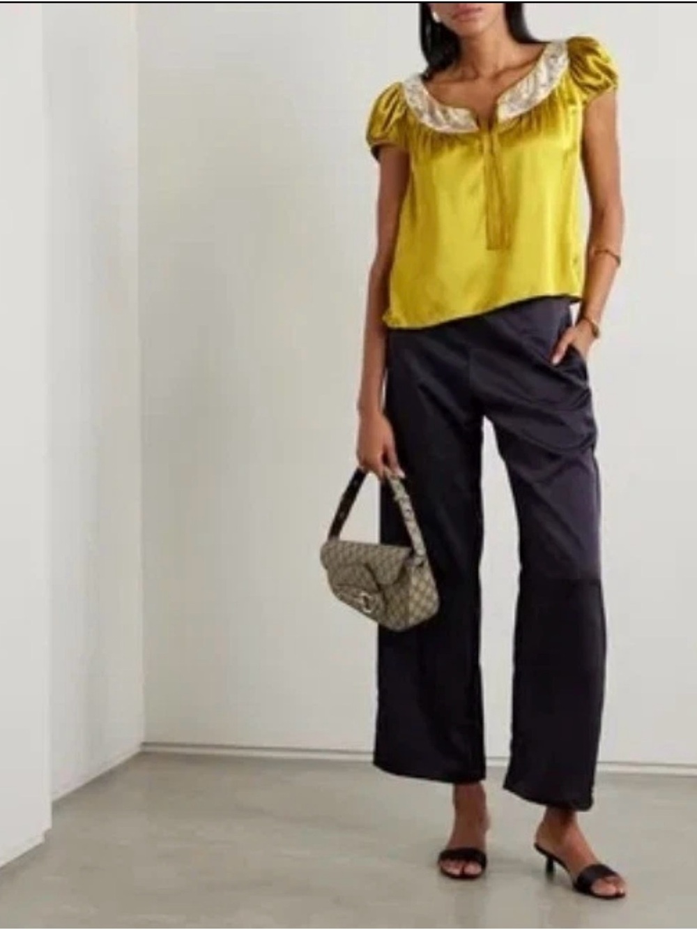Doen Camri Top in Chartreuse